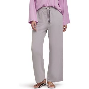 Damen Loungewear Wide Trousers comfortabel modal katoen broek dames fume - maat 3355