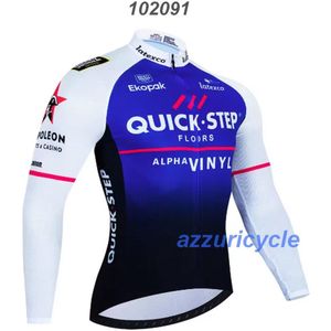 Fietsshirt met lange mouw S Quick-Step W-B