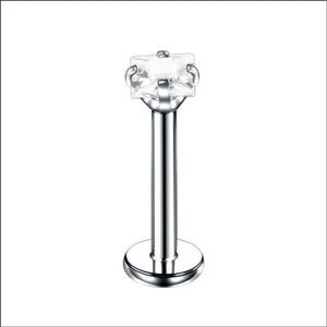 Transparante Zirkonia Labret Piercing helix tragus