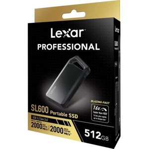Lexar - SL600 - Externe SSD - 512 GB - USB 3.2 - Snel en Robuust