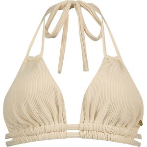 slide triangle bikini top off white relief