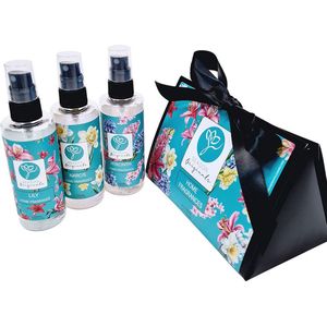 Season Originals Home perfume Giftbox 3x100ml in driehoek cadeauverpakking - Lelie - Hyacint - Narcis Season Originals Interieurspray-Room Spray-Huisspray-Home Fragrances-Luchtverfrisser Spray-Huisparfum-Kamerparfum-d'Interieur