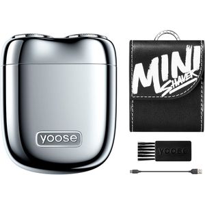Yoose Mini2.0 Mini elektrisch scheerapparaat - Hoogwaardige legering en roestvrij staal, draagbaar, waterdicht, geschikt voor dagelijks scheren