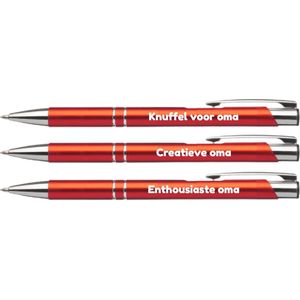 Akyol - 3 pennen met tekst voor oma - oma cadeau - Leuke motivatie pennen quotes - 3 leuke pennen voor jouw mama - Pen met tekst cadeau - Moederdag cadeautje - verjaardag - cadeau - Bedankje - Familie cadeau