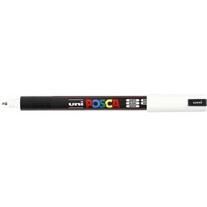 Krijtstift - Fineliner - Universele Marker - Wit - Uni Posca Marker - PC-1MR - 0,7mm - 1 stuk