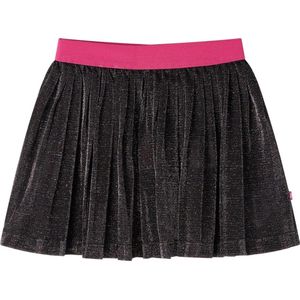 vidaXL - Kinderrokje - geplooid - met - glitters - 92 - marineblauw