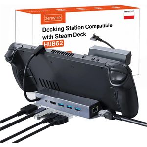 Zenwire - HUB62 - Docking Station - 4K HDMI - USB-C - Geschikt voor Steam Deck en ROG Ally