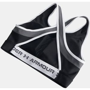 Under Armour - Crossback Mid Open Back - Sport Bh - Zwart - Medium Ondersteuning