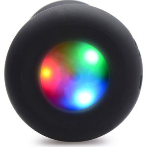 XR Brands Silicone Light Up Butt Plug - Small black