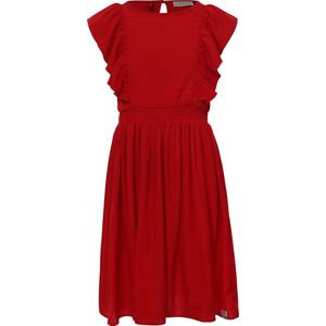 Looxs Revolution Viscose Dress Jurken Meisjes - Rok - Jurk - Rood - Maat 104