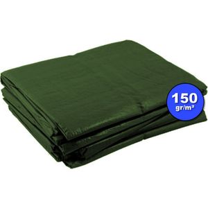 Groen afdekzeil bache bouwzeil 10x15m 150gr/m²