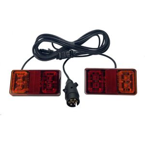 Yuanjoy 12V LED Rückleuchten Kabellos Magnet PKW Anhänger Rücklicht Akku KFZ LKW Rücklichter