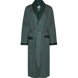 Ambassador 1867 Kamerjas - Luxe Dunne Katoenen Ochtendjas - Model Megeve - Kleur Groen - Maat Small