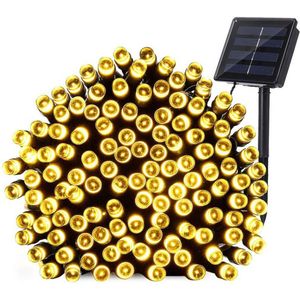 Lichtsnoer buiten - Solar tuinverlichting lichtslinger Holly - 100 leds - Warm Wit licht - Op zonne-energie