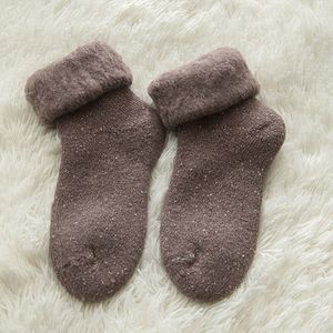 Warme en comfortabele sokken - U-vormige hiel - ronde omslag - elastische boord - zacht en warm - sokken - wintersokken - verdikte en met fleece gevoerde sneeuwsokken - slaapsokken - skisokken - vloersokken