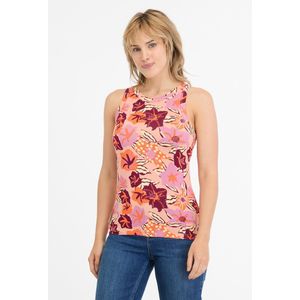 Top Julyana roze print mouwloos hemd Ragwear - maat S
