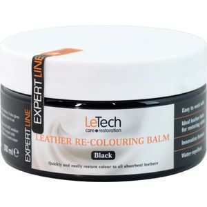 LeTech leerverf lederverf Lederen re-coloring balsem Leer Balsem verf- Kleur Herstel en Beschermen van Versleten Leer en Lederwaar - zwart - hoge pigment - uniek