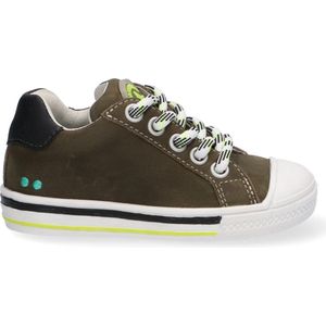 BunniesJR 221230-569 Jongens Lage Sneakers - Groen - Leer - Veters