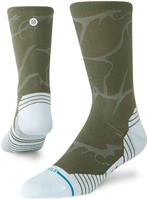 Stance - FreshTek Infiknit - Hardloopsokken - Groen en Blauw - Ultraleicht Crew
