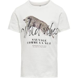 KIDS ONLY GIRL KOGLUCY FIT REBELLE TOP BOX JRS Meisjes T-shirt - Maat 110/116