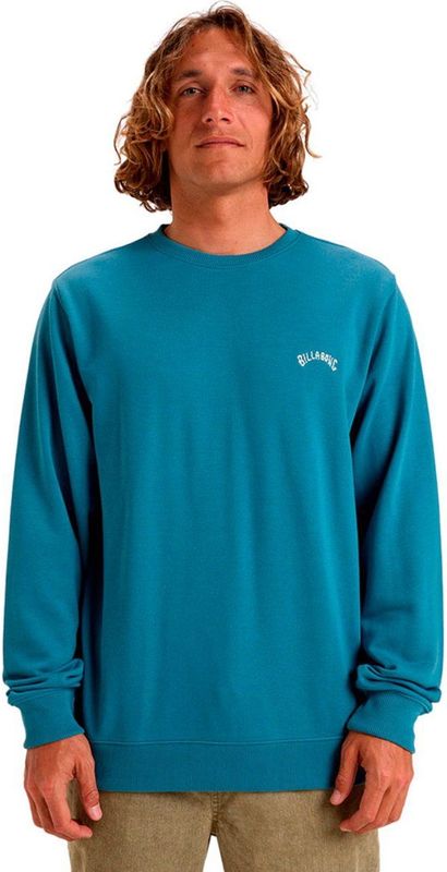 Billabong - Arch Cr Sweatshirt - Zwart - Katoen en Gerecycled Polyester