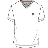 Timberland - Dunstan River Slim - T-shirt - Wit - Korte Mouwen - V-hals