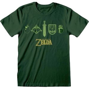 The Legend Of Zelda Quest Essentials Heren T-shirt - groen - XXL