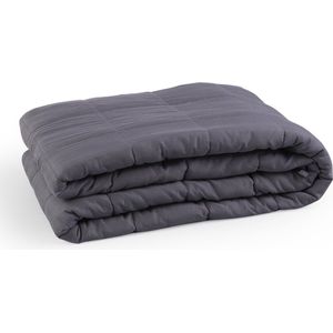 SleepMed Verzwaringsdeken - 9 KG - 140 x 200 cm - Glaskralen - Antraciet - Betere Slaap - Handwas