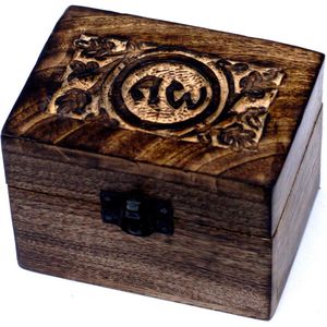 Opbergbox 6 vakken hout - Etherische olie - Sieradendoos - Organizer