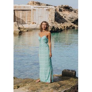 isla ibiza bonita - flowers sea dress - zomercollectie 2024 - ibizajurk - long dress