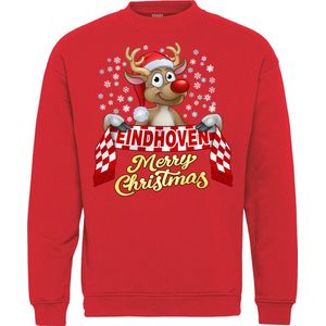 Kersttrui Eindhoven | Foute Kersttrui Dames Heren | Kerstcadeau | PSV supporter | Rood | maat L