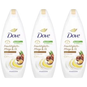 Dove Douchegel - Moisturising Care & Argan Oil - Voordeelverpakking 3 x 250 ml