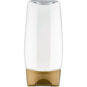 Lege Plastic Fles 250 ml PET - honing knijpfles – set van 10 stuks - Navulbaar - leeg - met gouden dop