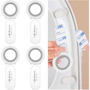 Toiletdeksellifter - 4 Stuks met Heftgreep - Accessoire voor Badkamer en Reis - Vermijd Aanraken - Wit