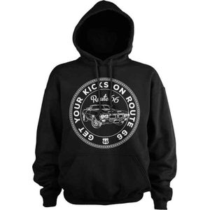 Route 66 Hoodie/trui -2XL- Get Your Kicks On Route 66 Zwart