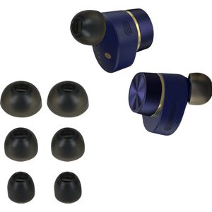 kwmobile - Vervangende Oordopjes - Zwart - Siliconen