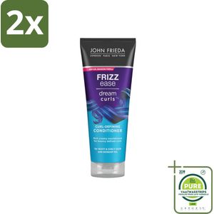 John Frieda – Conditioner – Frizz Ease Dream Curls – Krulverzorging – 250 ml - Voordeelverpakking - 2 stuks - Krulverzorging - Kruldefinitie