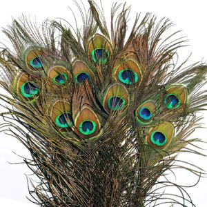 Belle Vous Natuurlijk Echte Pauw Veren (20 Pak) 78 – 80 cm – Lange Staartveren voor Huwelijk, Feest, Vakantie, Huisdecoratie en DIY Hobby
