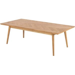 Lisomme Senn houten salontafel naturel visgraat - 140 x 70 cm