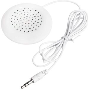 Stereo kussenluidsprekers 3,5 mm aansluiting - draagbare hifi mini speakers - wit.