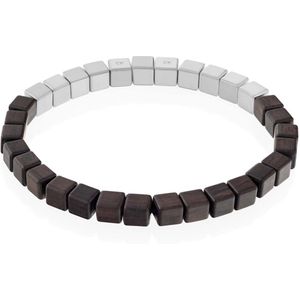 Calvin Klein CJ35000429 Heren Armband - Kralenarmband - Sieraad - Staal - Zilverkleurig - 19.5 cm lang