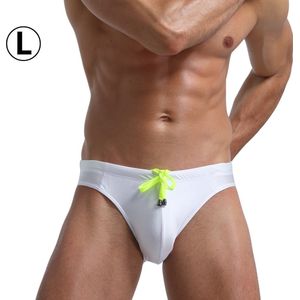 Livano Zwembroek Heren - Zwem Broek Mannen - Badkleding - Zwemmen - Lichtgewicht Swim Shorts - Zomerbroek - Wit - Maat L