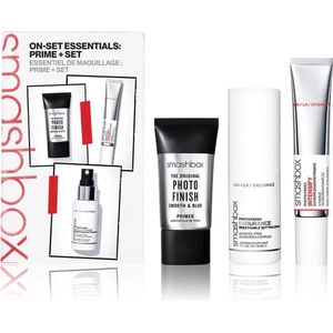 Smashbox On-Set Essentials: Prime + Set, 3-Set: 2 x Primer 10 ml + 1 x Fixing Spray 30 ml