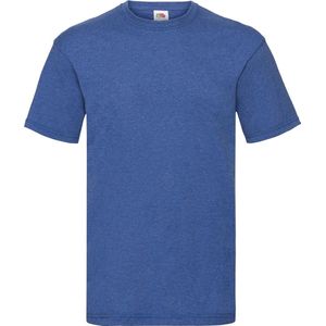 Fruit Of The Loom Heren Valueweight T-shirt met korte mouwen (Retro Heather Royaal Blauw)