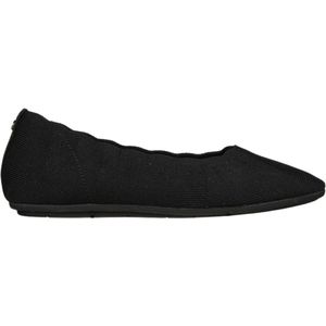 Skechers Arch Fit Cleo Dames Loafers Zwart – Maat 39.5 – Comfortabele Textiel Schoenen