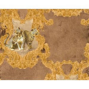PANTER BEHANG - Beige Bruin - AS Creation Hermitage 10
