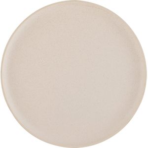 J-Line Marie bord - keramiek - creme - large - 6 stuks - woonaccessoires