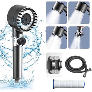 Hogedruk Douchekop - Verchroomd Zilver - Massagedouche met 4 Modi - Multifunctioneel