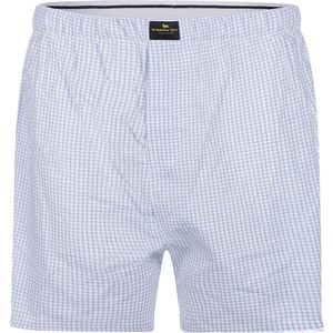 Steppin' Out Boxershort Ruit Lichtblauw - Maat S - Heren - Boxershorts