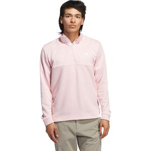 adidas Performance Ultimate365 Textured Sweater met Korte Rits - Heren - Roze- S